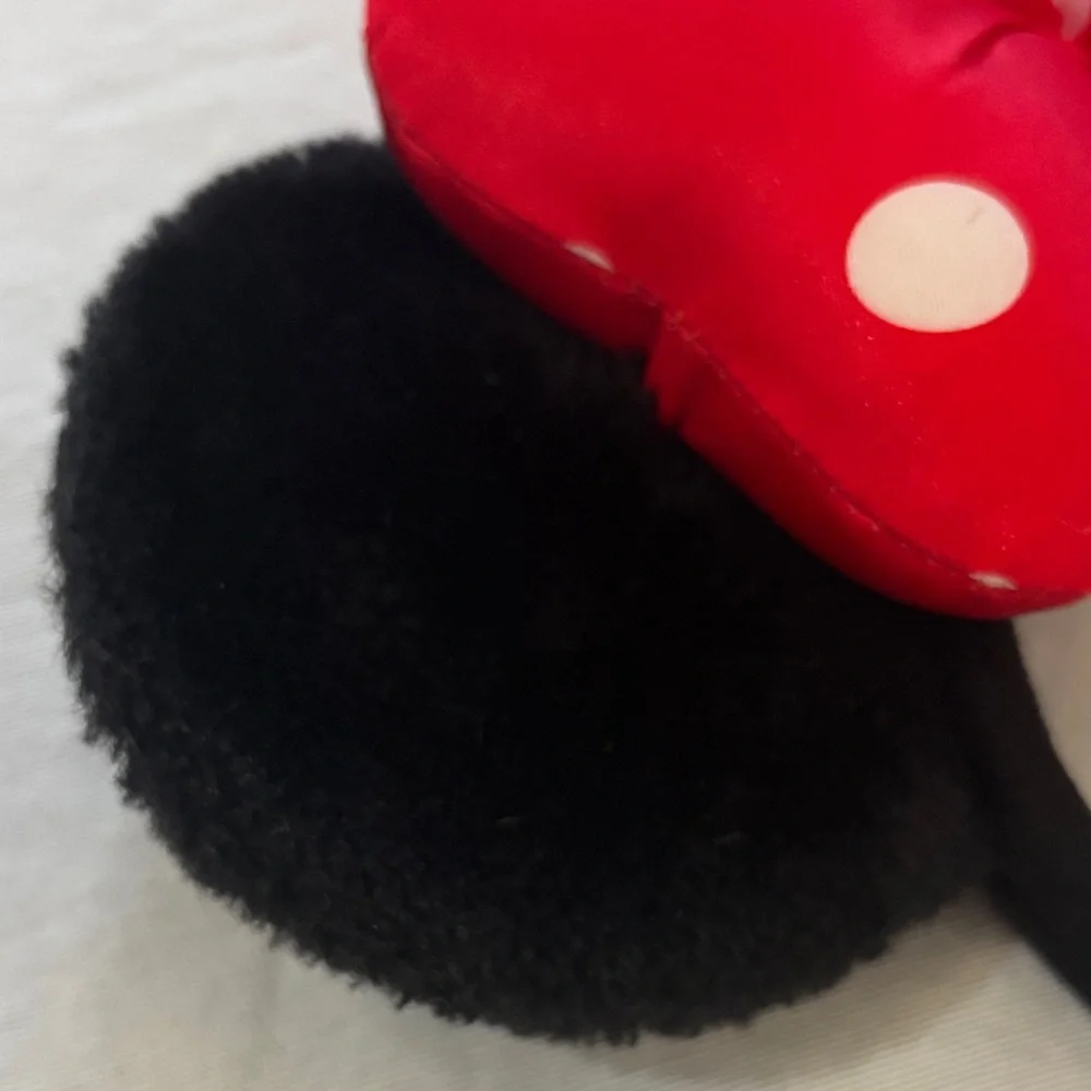 Red and Black Minnie Mouse Ears Headband
